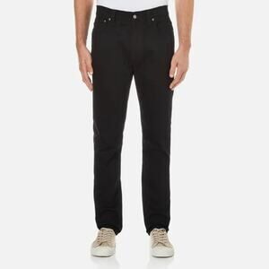 Nudie Jeans Men Brute Knut Jeans 29X28 Dry Cold Black Organic Casual Minimalist